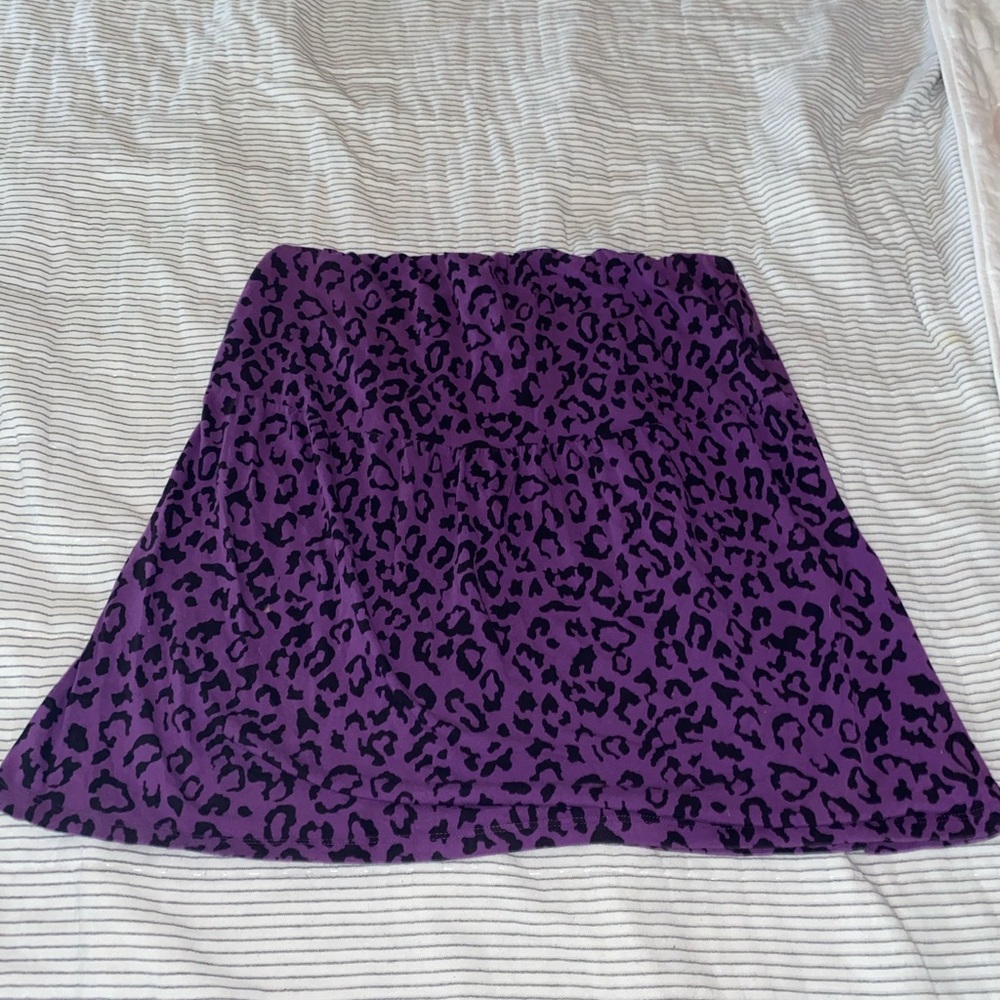 Torrid strapless leopard print shirt